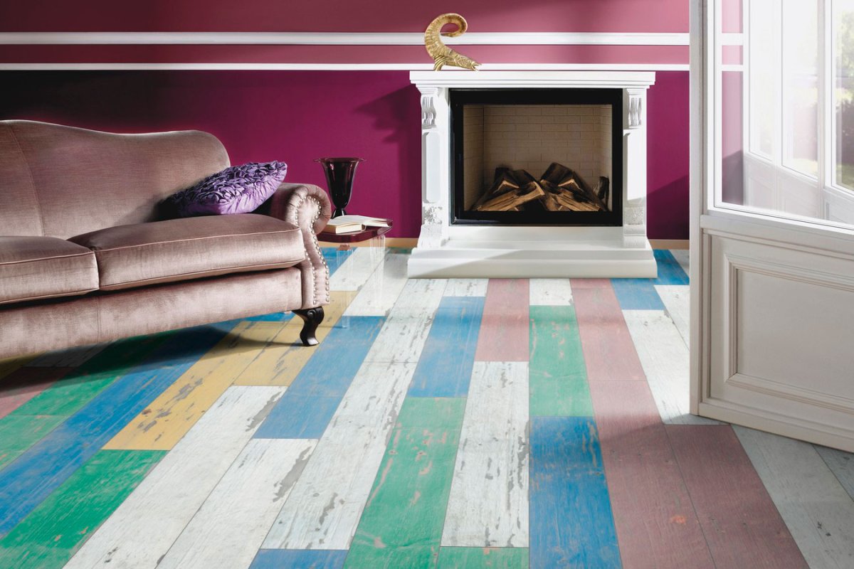 Разноцветный пол