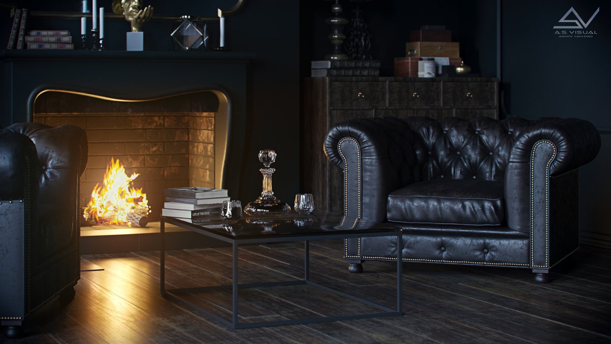 Диван лофт голубой