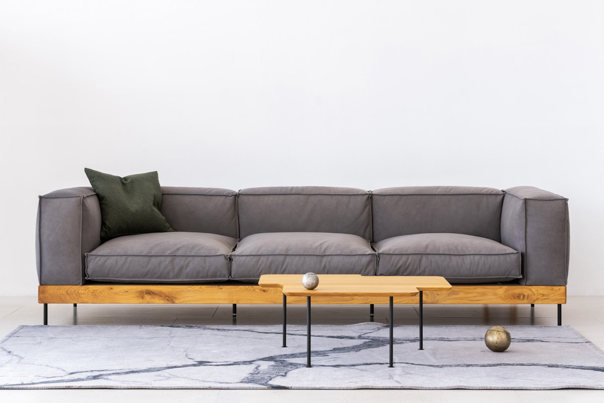 Диван лофт в интерьере гостиной