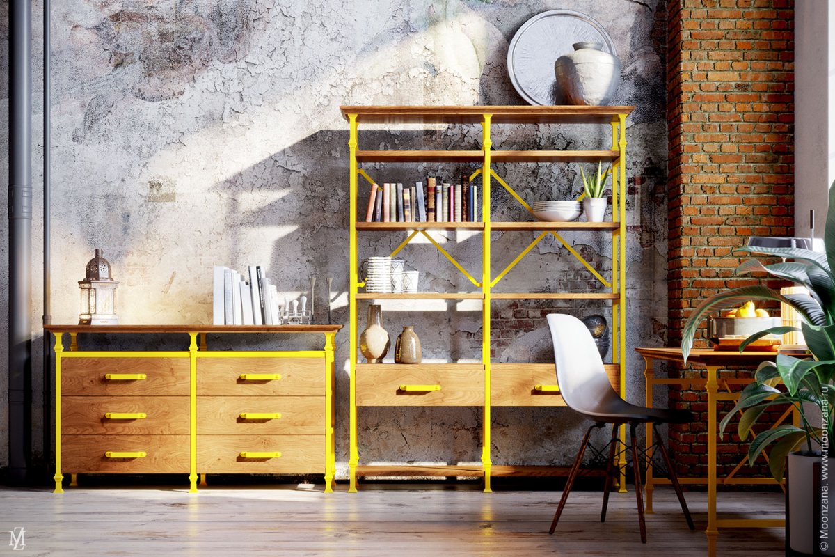 Навесные шкафы в гостиную