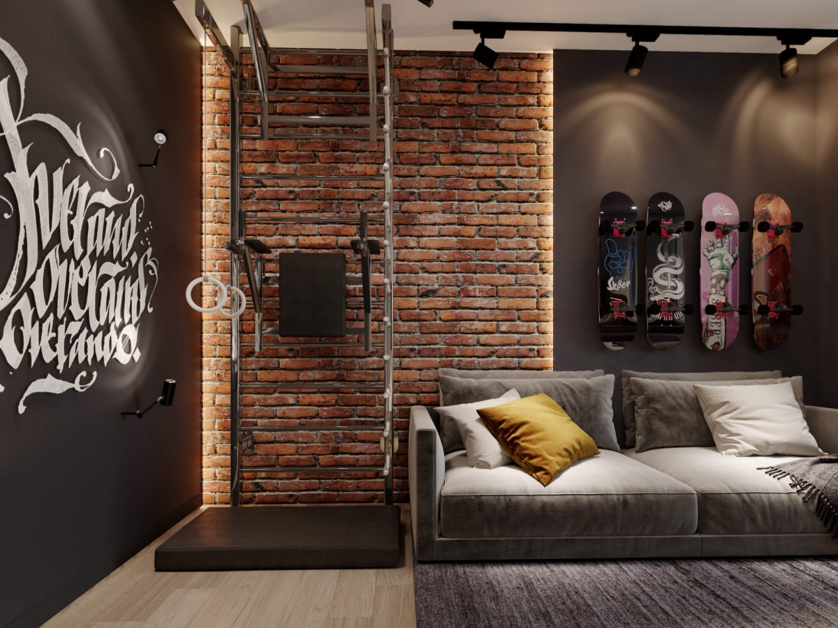 Зал в стили лофт мебель БРВ лофт