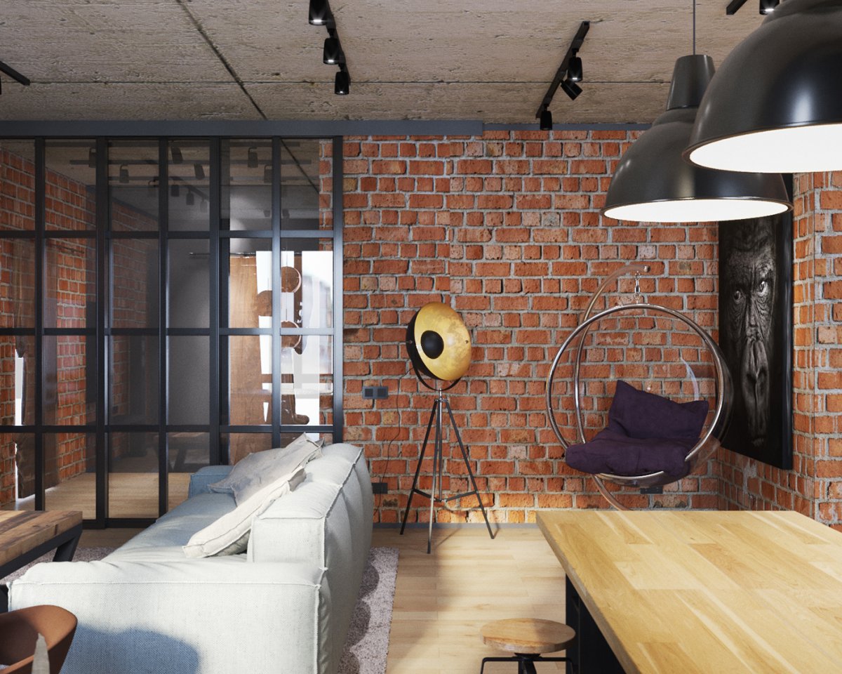 Комната 20 кв в стиле лофт