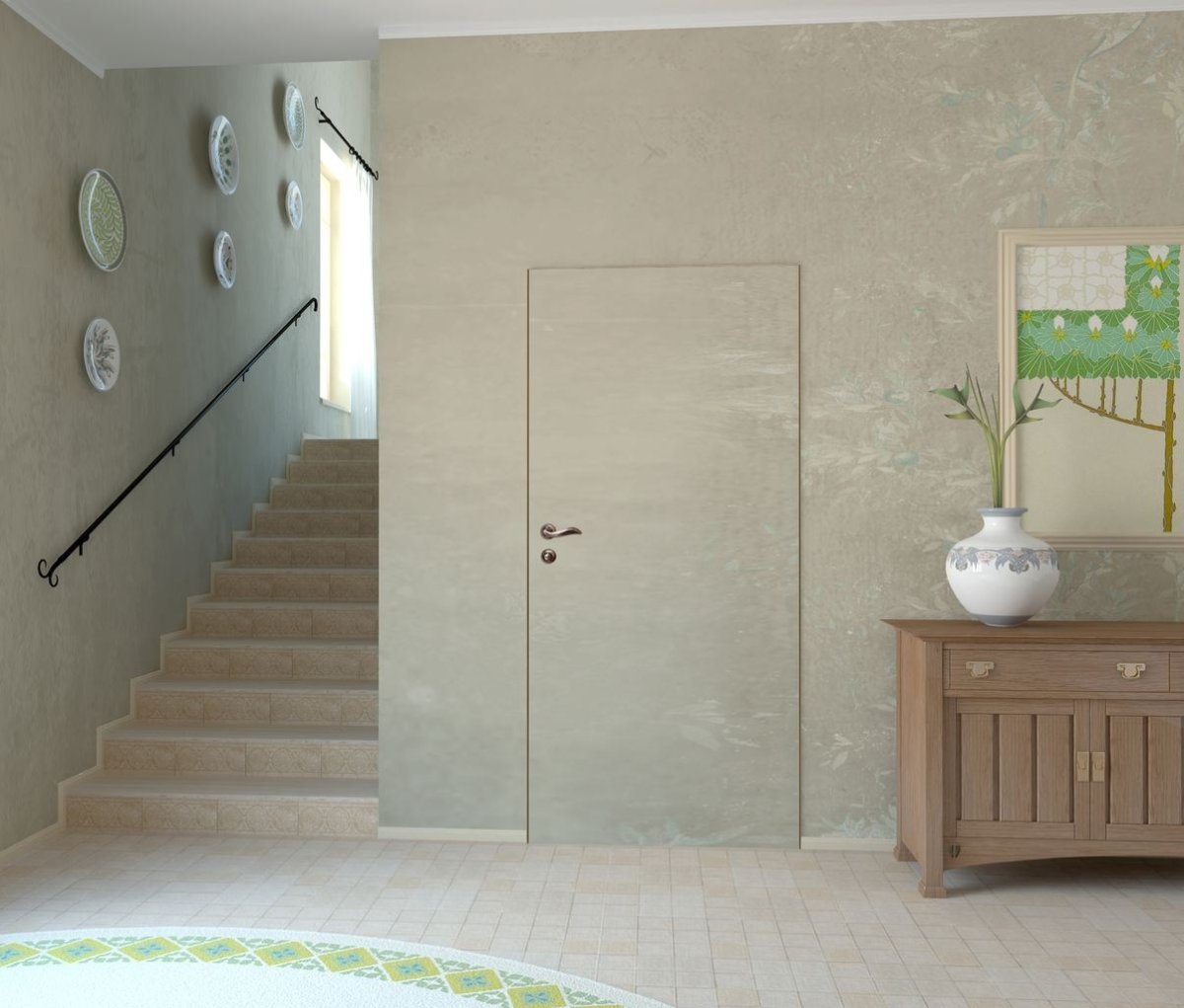 Двери под декоративную штукатурку