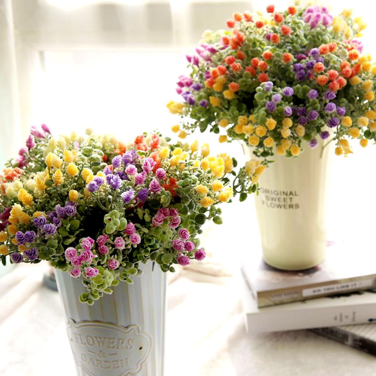 Венок из искусственных цветов