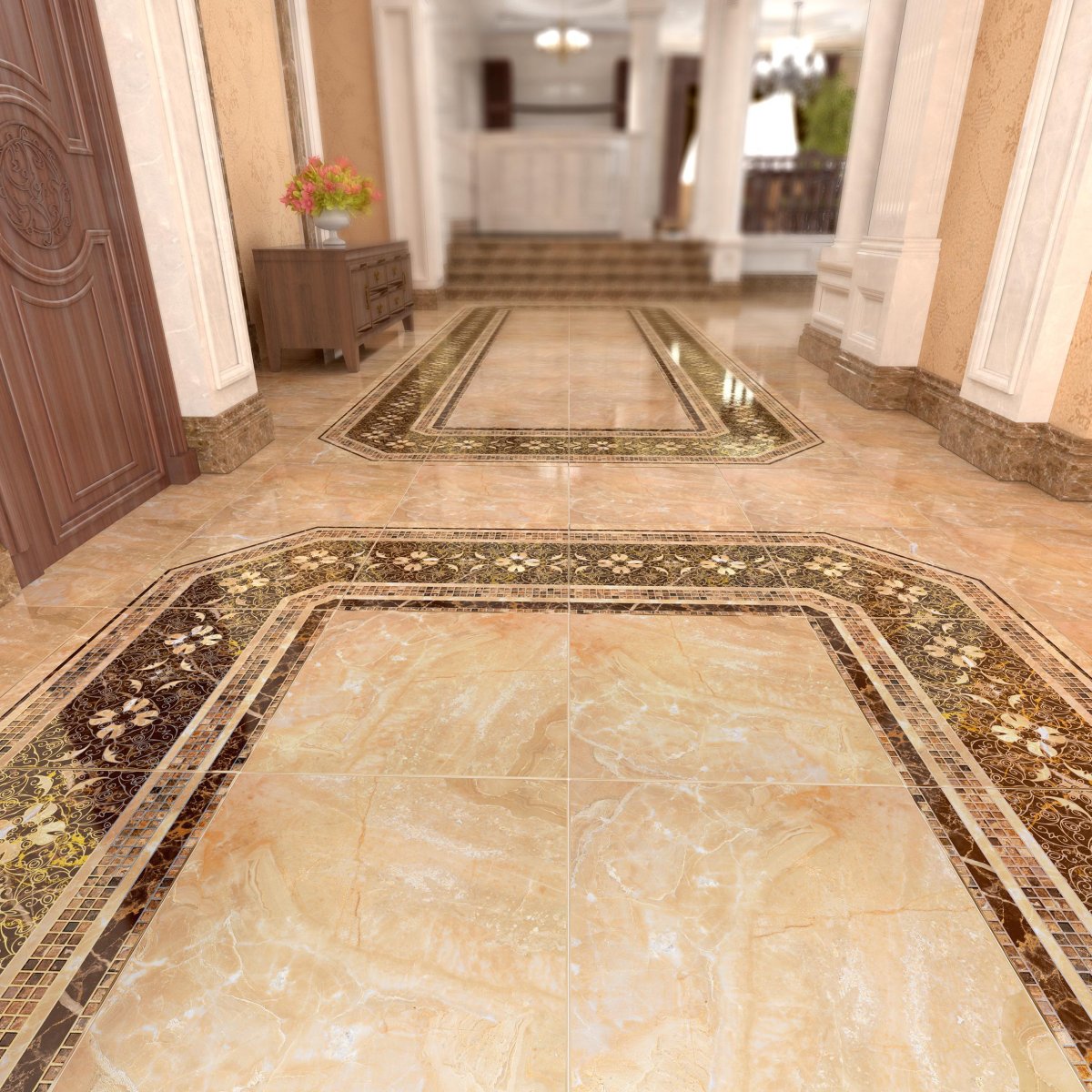 Пол из кафельной плитки