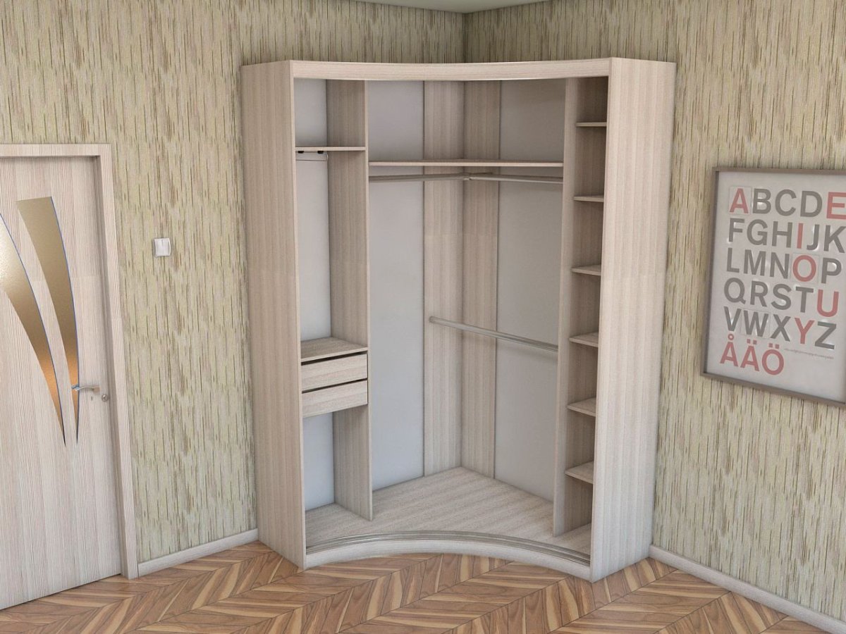 Угловой шкаф с откидной кроватью