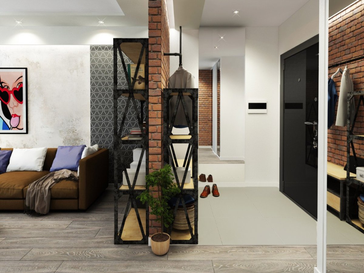 Зеркала в интерьере лофт