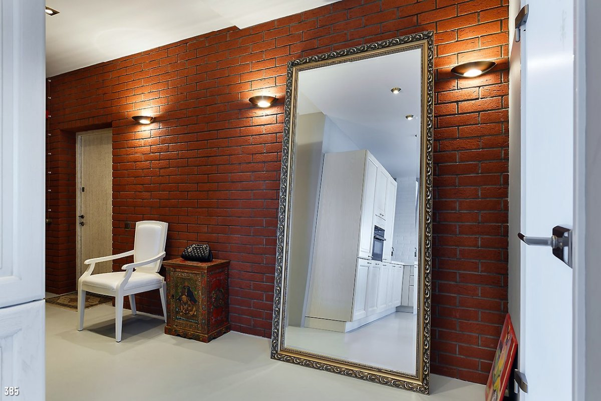Зеркало в коридор лофт