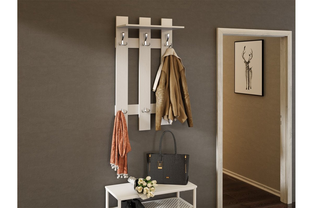 Вешалка с полкой 80 см