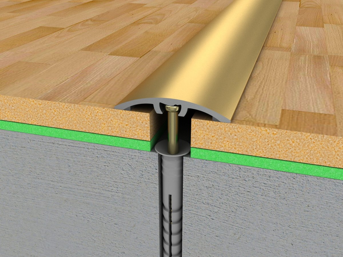 Порог алюминиевый одноуровневый 100х180