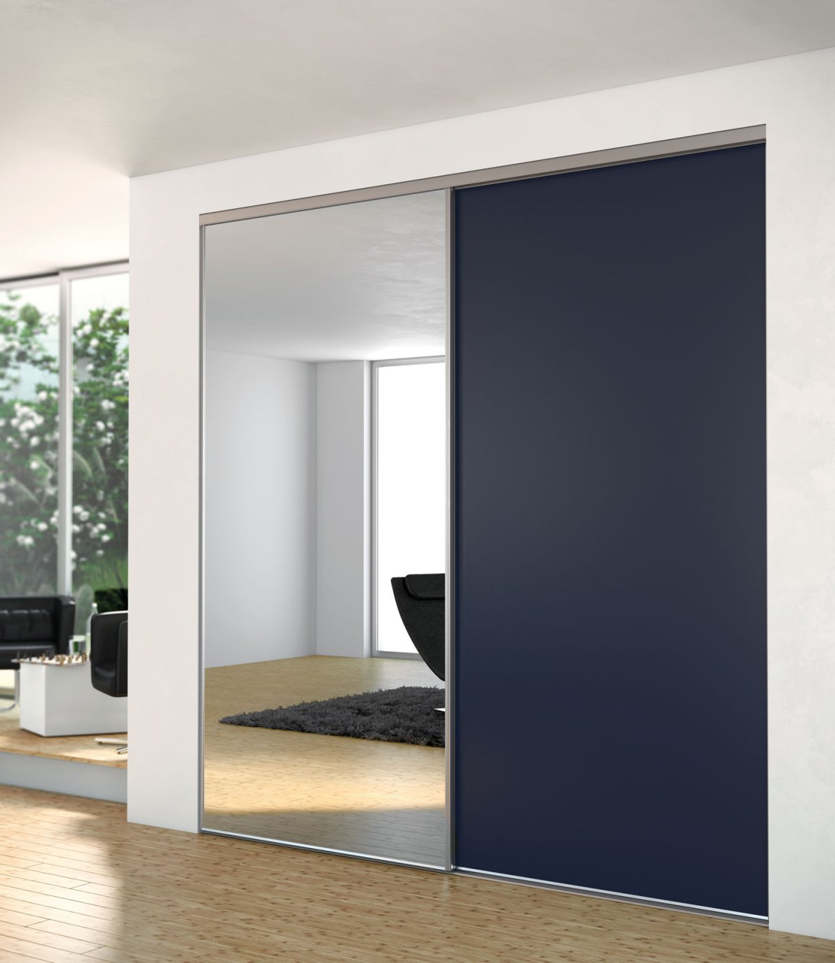 Двери в гардеробную раздвижные