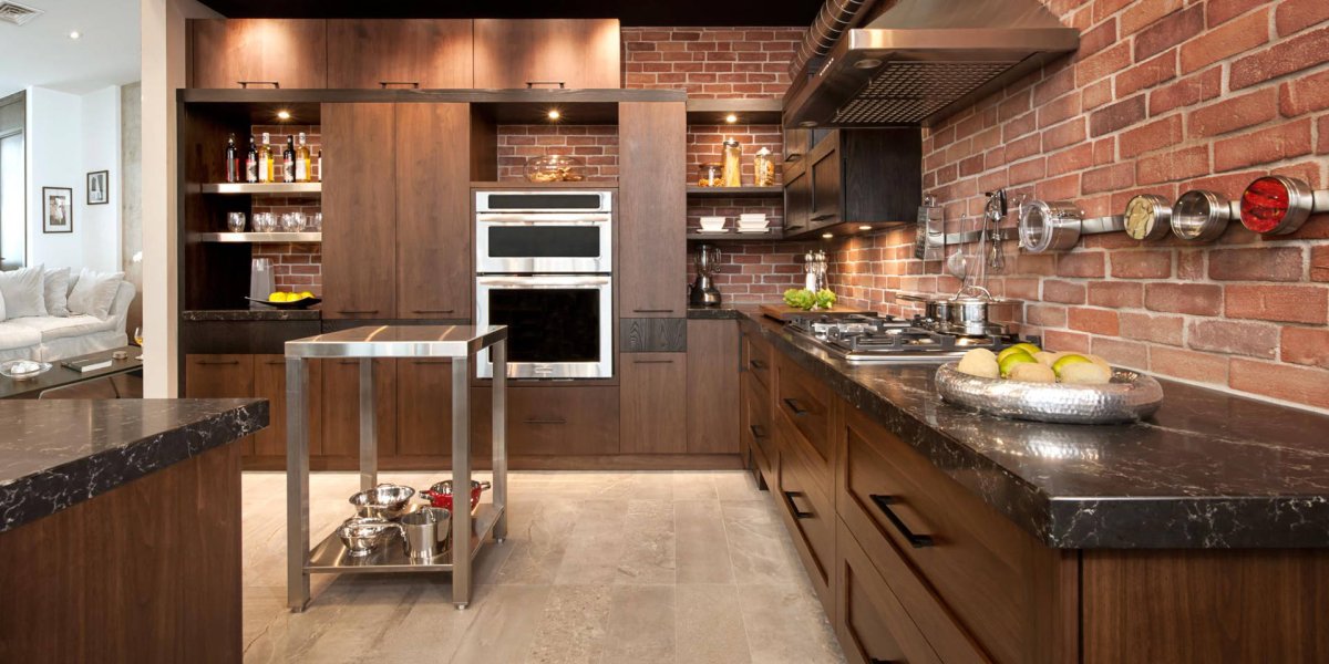 Маленькая кухня в стиле Индастриал лофт