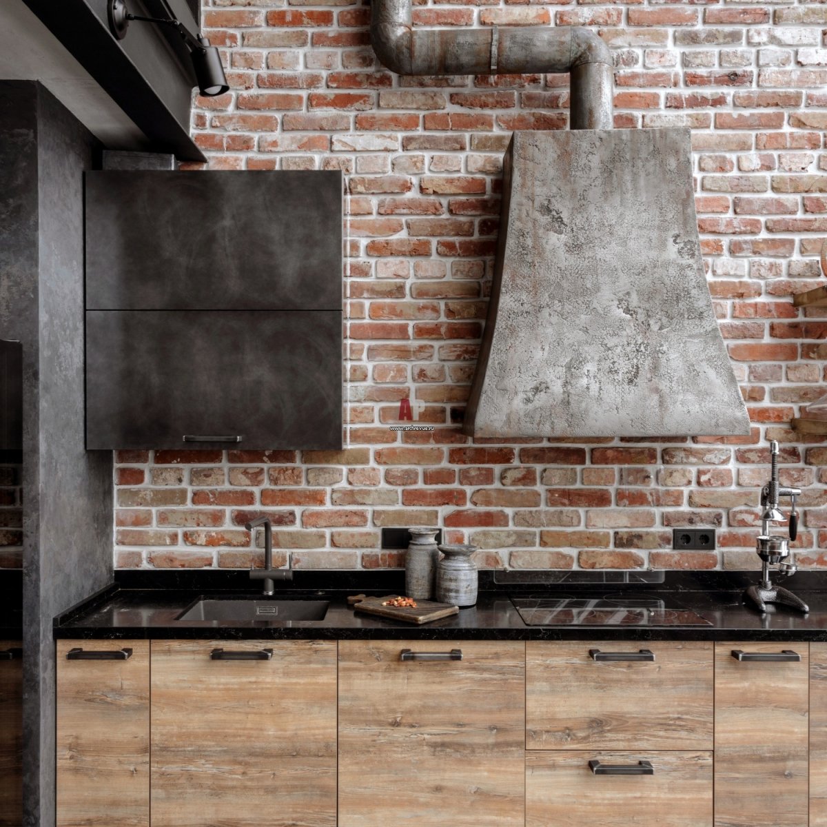 Вытяжка лофт индустриал