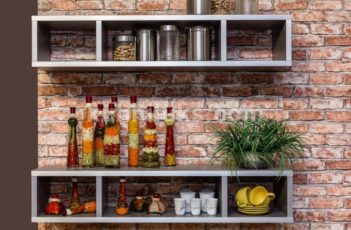 Полка лофт на кухню