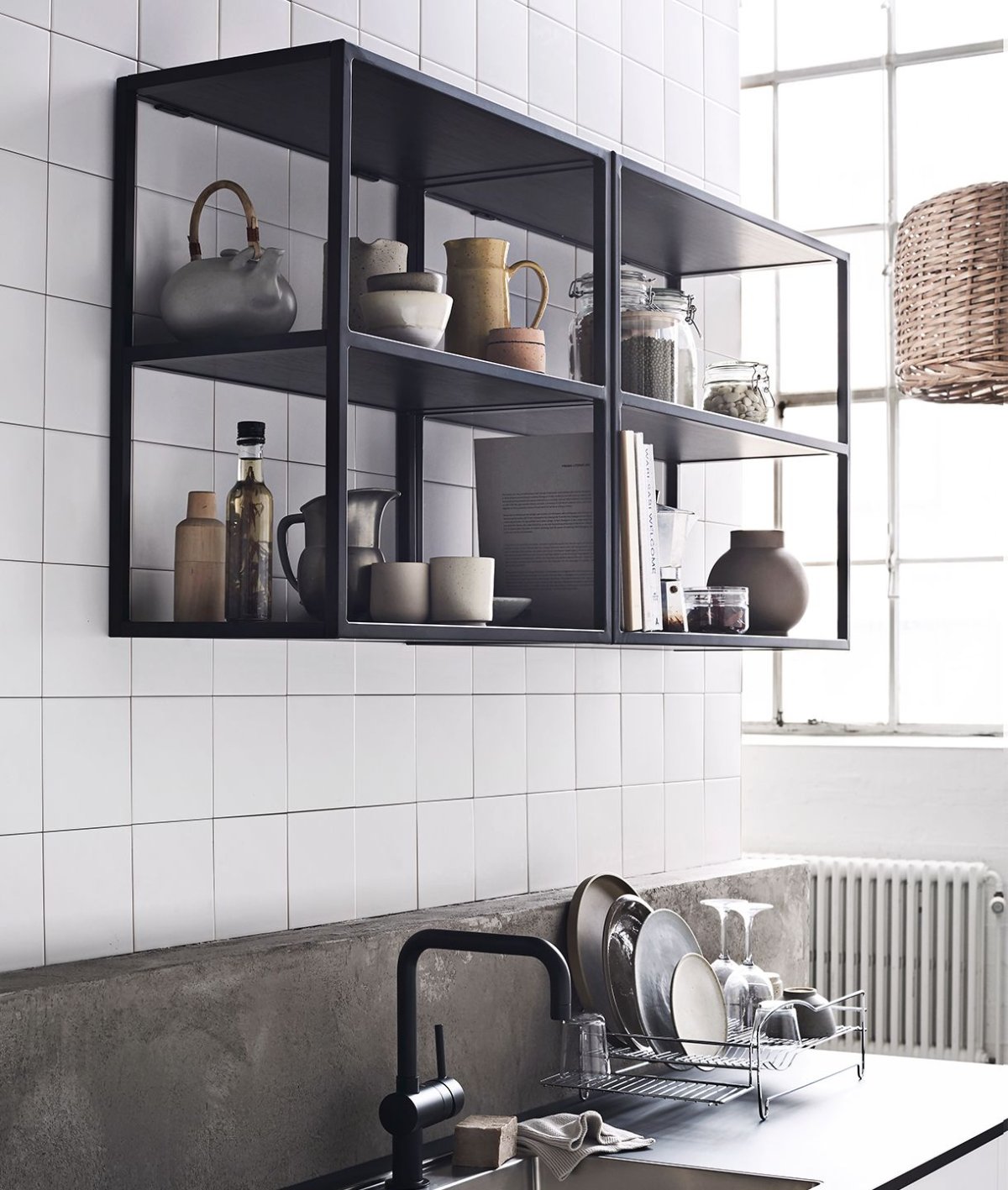 Millwood полка настенная лофт 2