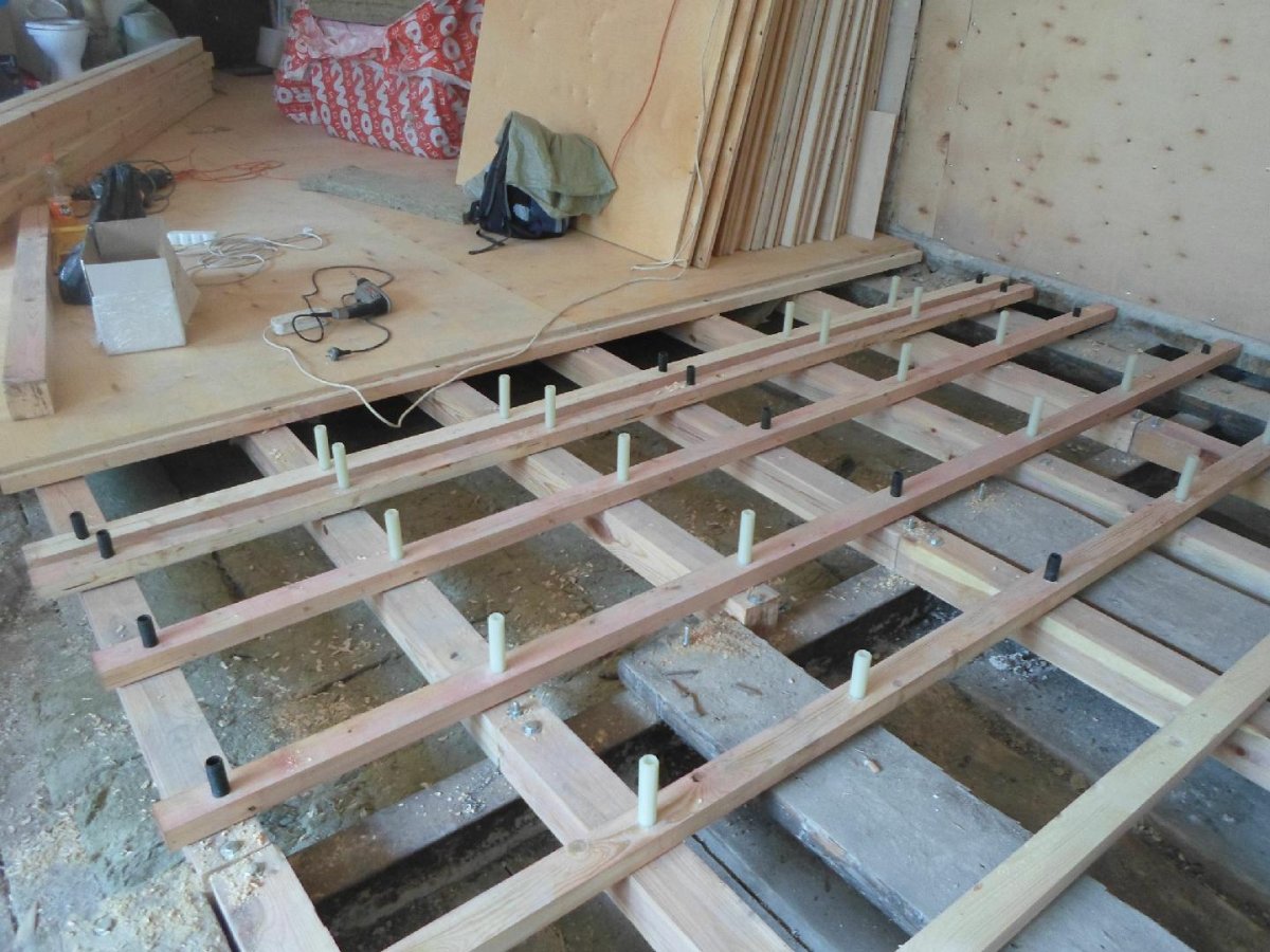 Укладка чистового пола