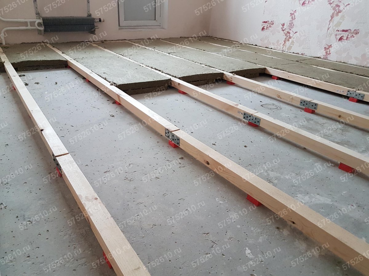 Пол фанера по лагам