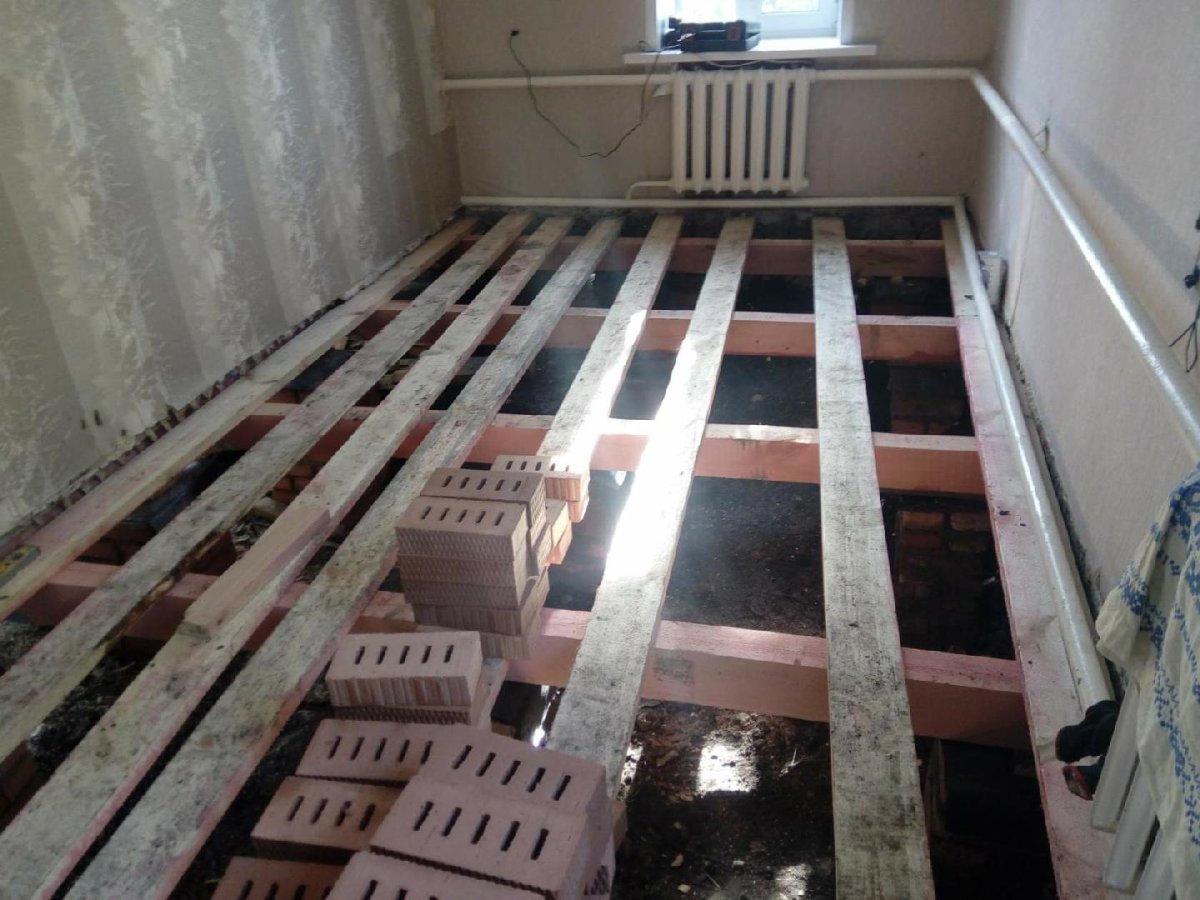 Лаги 150х50 на бетонный пол