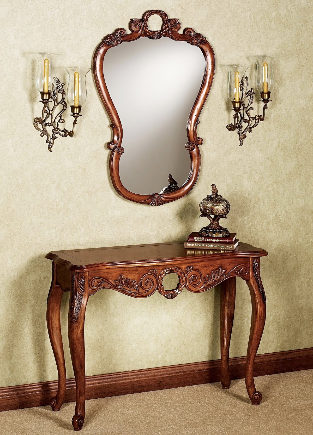 Тумба-коносол ьзеркальная