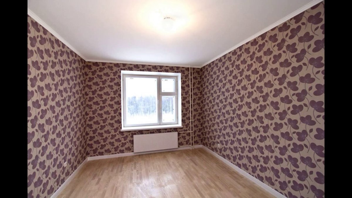 Комната с обоями без мебели