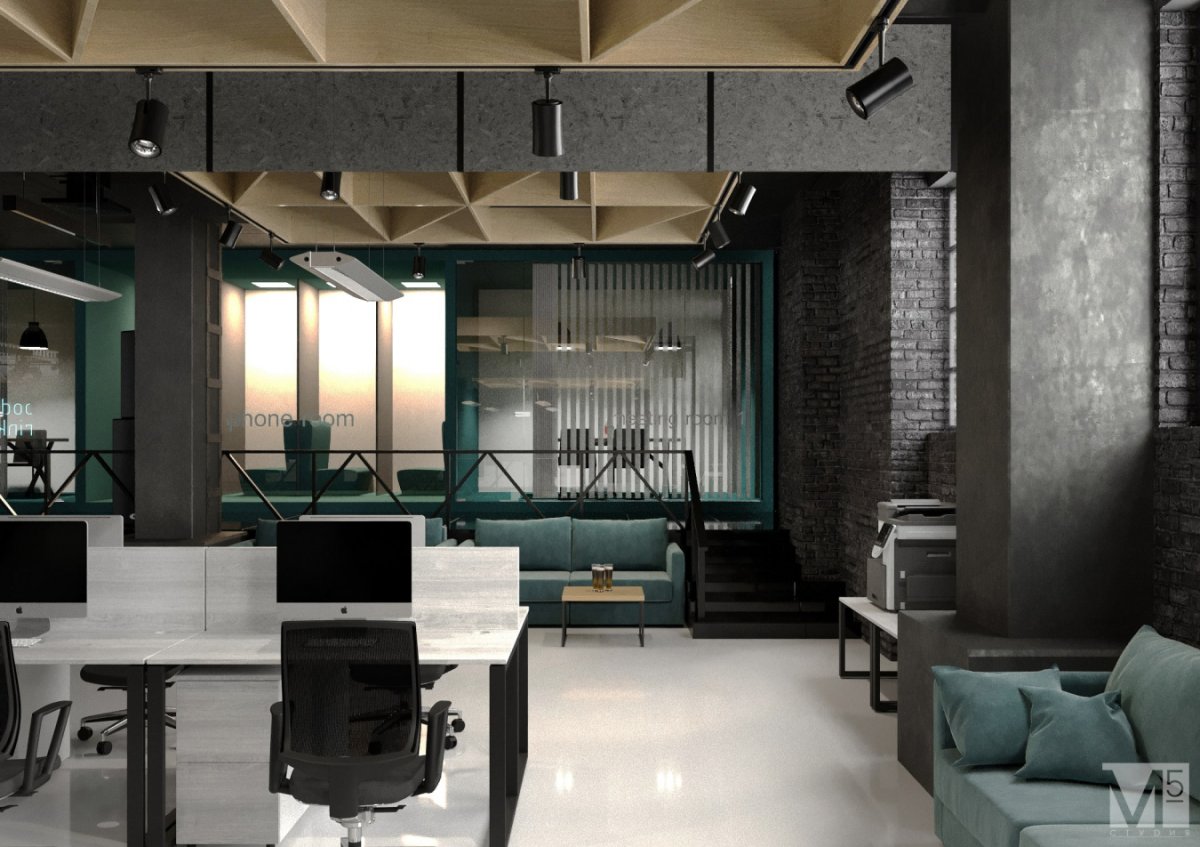 Тропический лофт офис