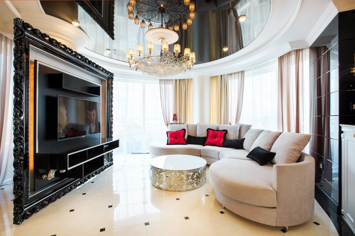 Шикарная гостиная в квартире