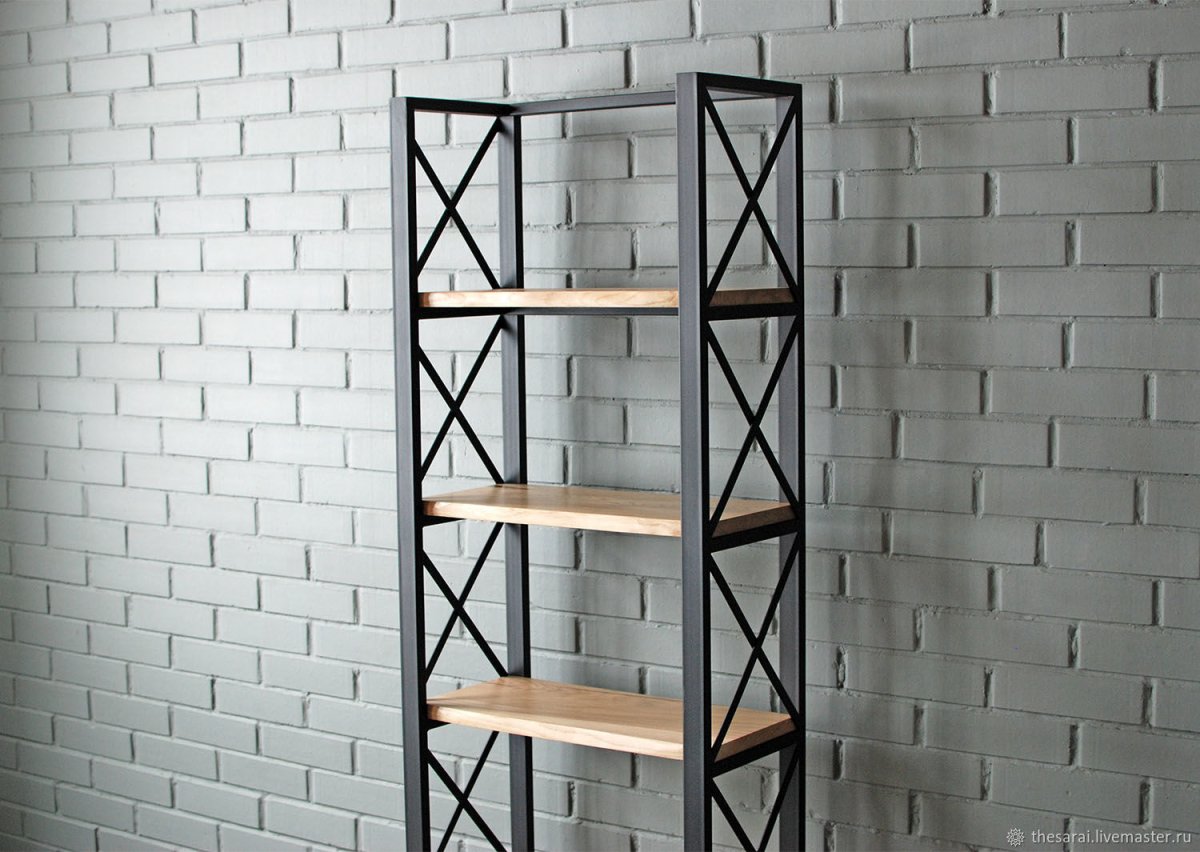 Стеллаж в стиле лофт икеа