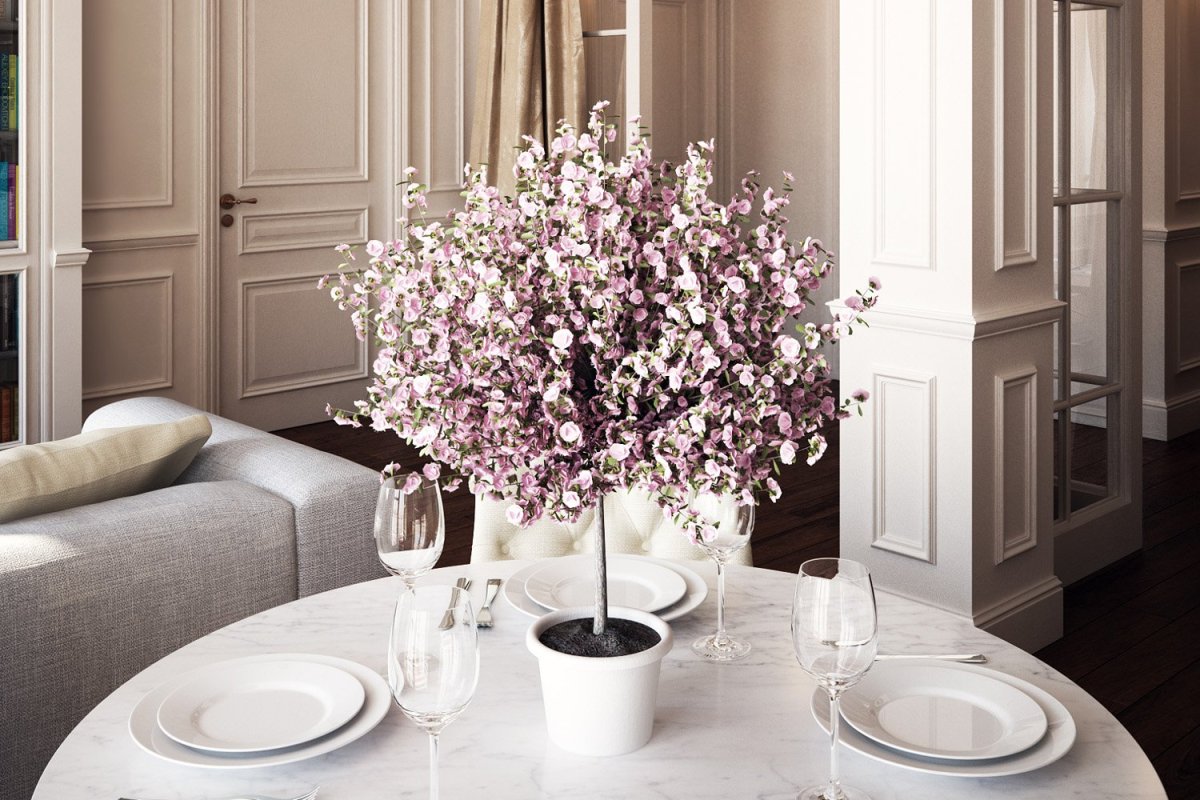 Спатифиллум в кашпо