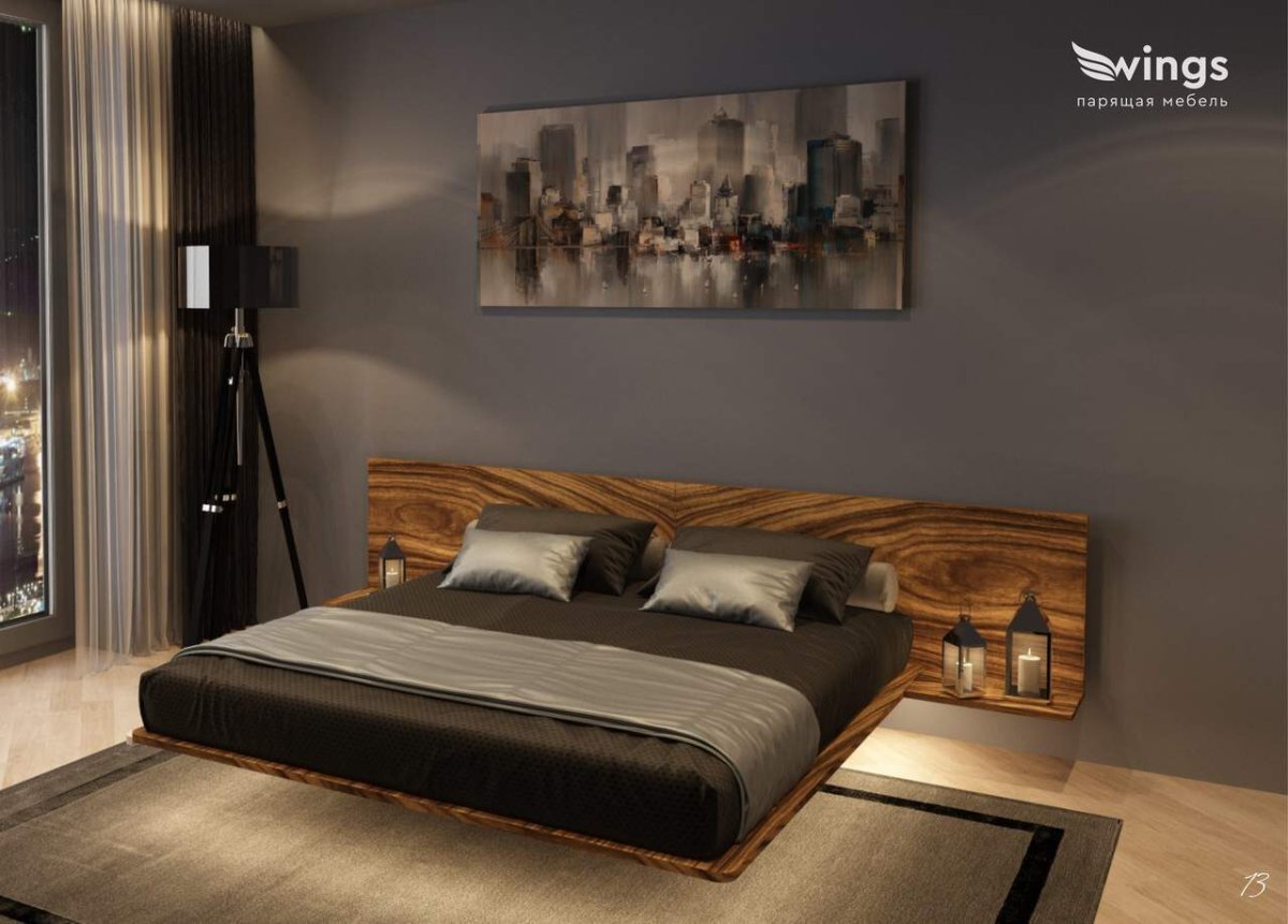 Кровать над полом