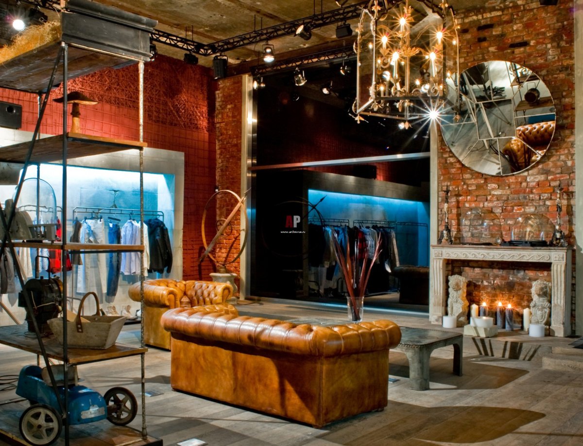 Магазин в стиле лофт