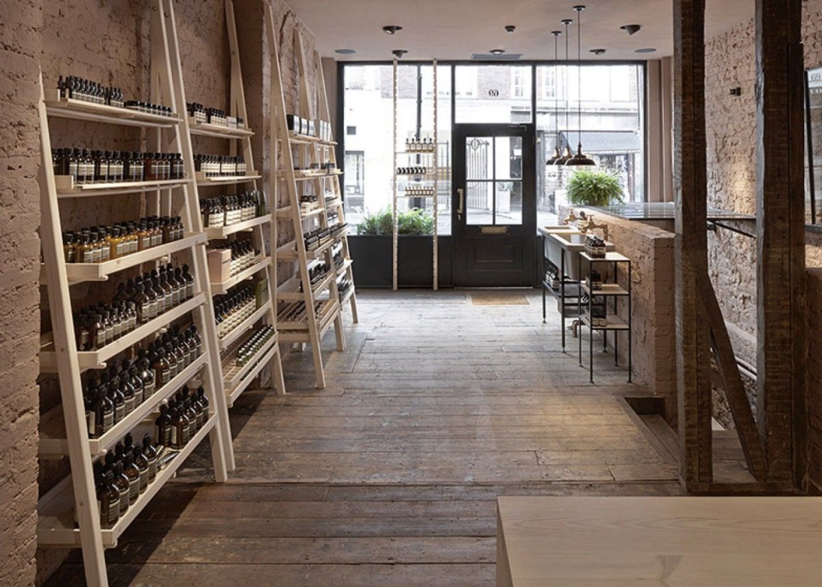 Магазин в эко стиле интерьер