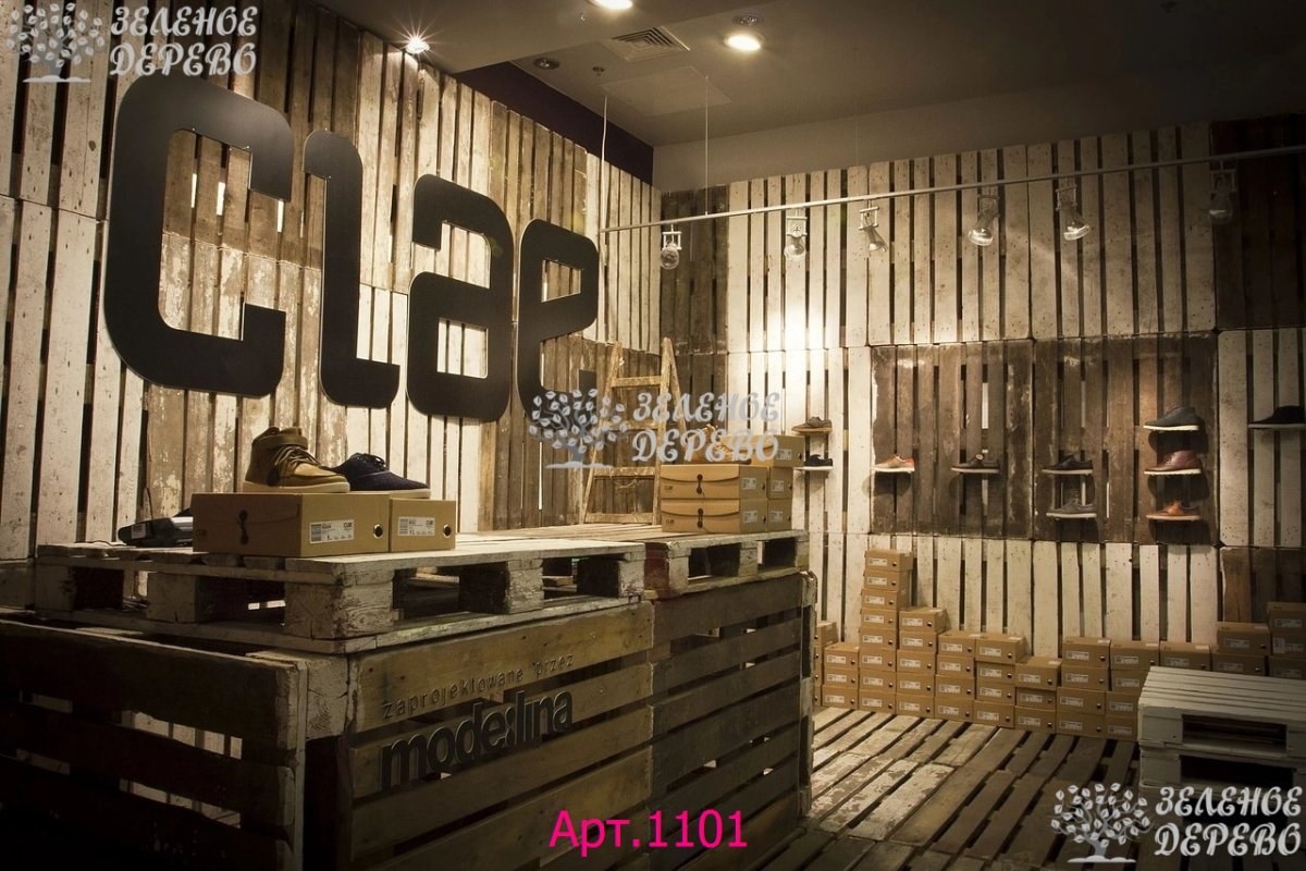 Декорации из поддонов