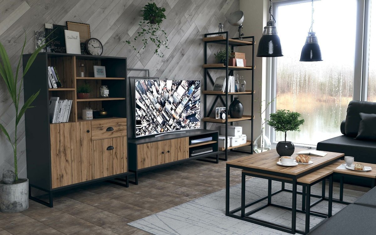 Стол стеллаж в стиле лофт