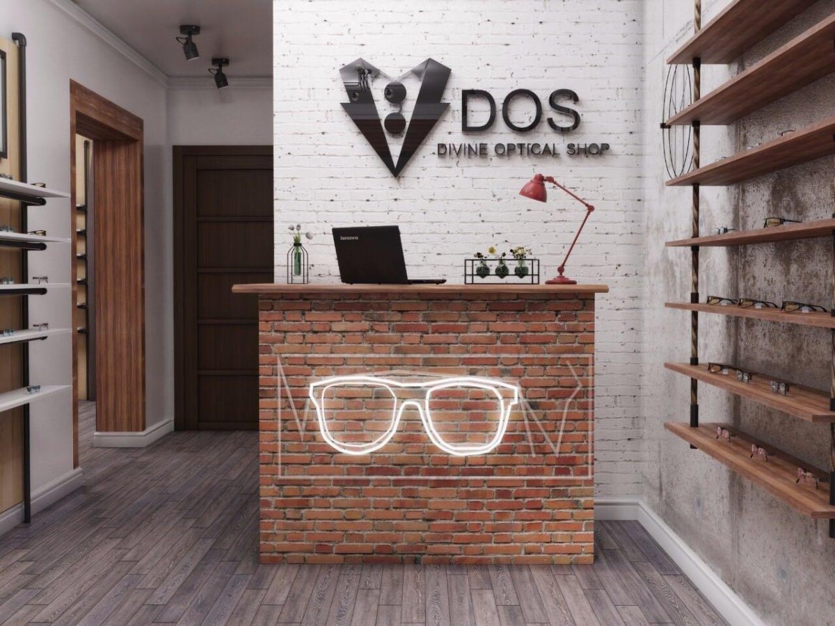 Интерьер салона оптики