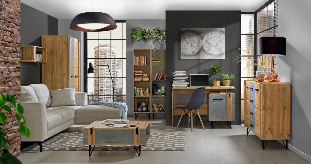 Ковер в стиле лофт акварельный