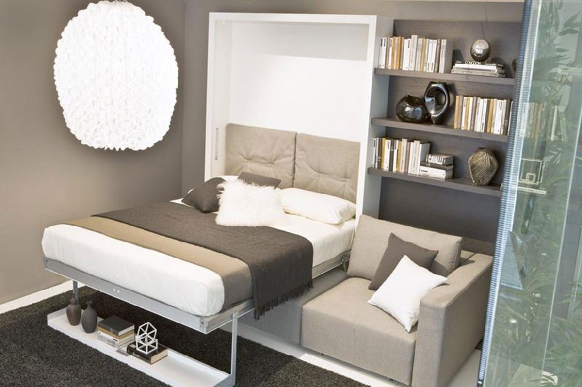 Шкаф-кровать диван трансформер TRANSMEB блюз