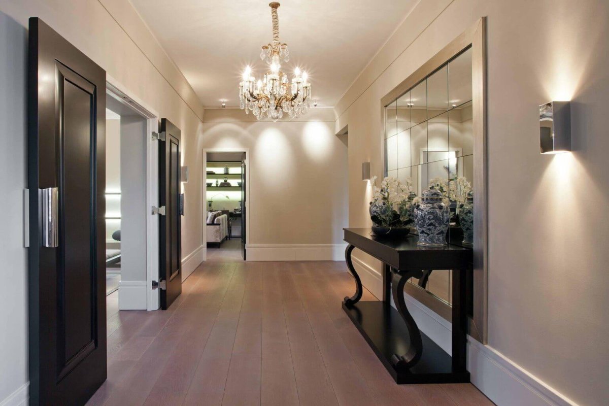 Высота бра в коридоре на стене