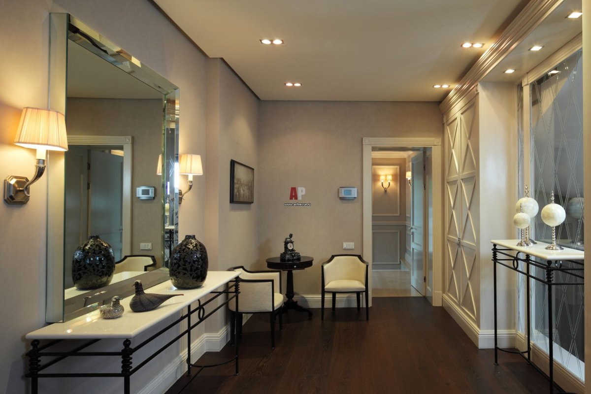 Подсветка коридора в гостинице