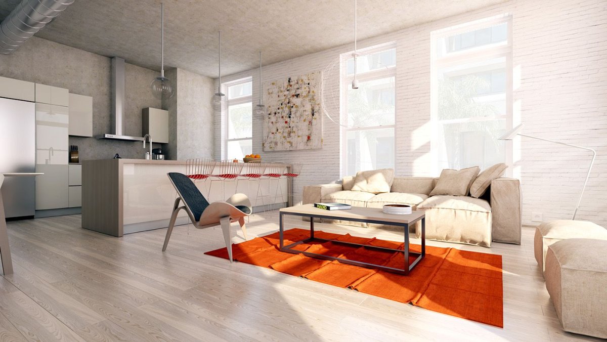 Дизайн интерьера в стиле лофт