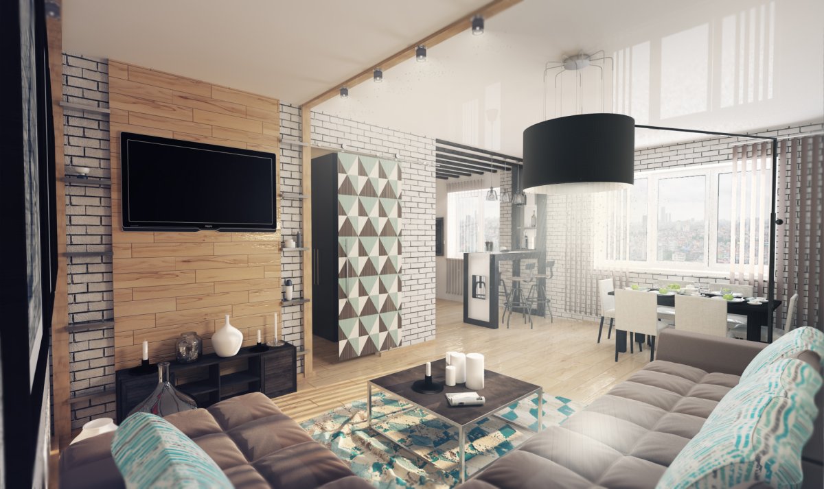 2х комнатная квартира в стиле лофт