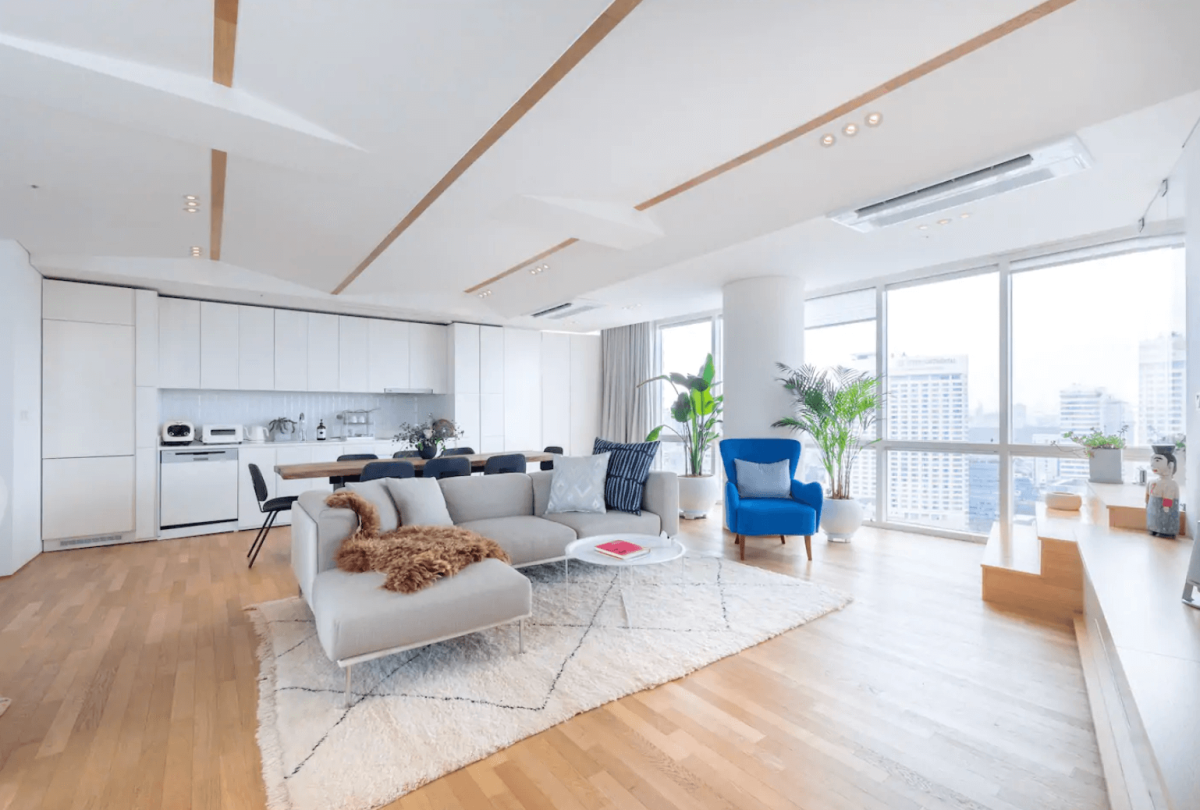 Апартаменты в Сеуле гостиная