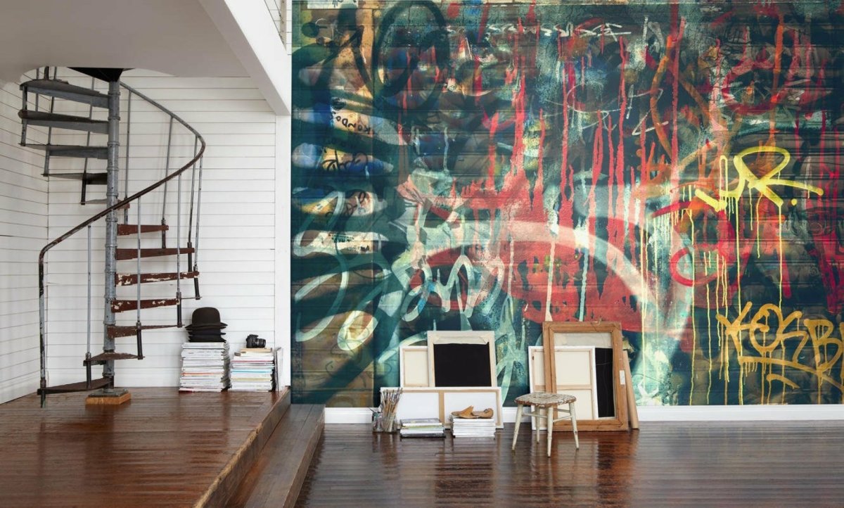 Роспись стен в стиле гранж