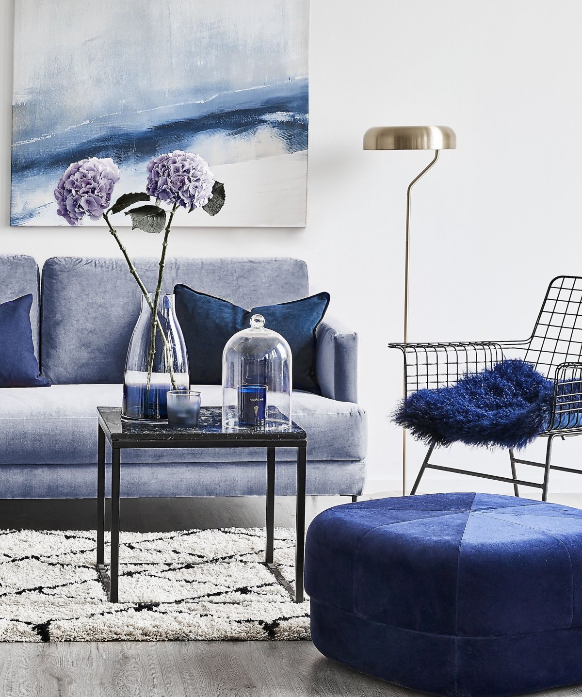 Диван угловой Vogue Dark Blue