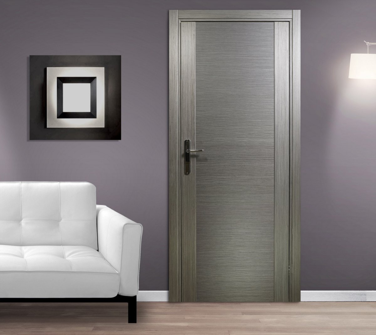 Серые двери в интерьере