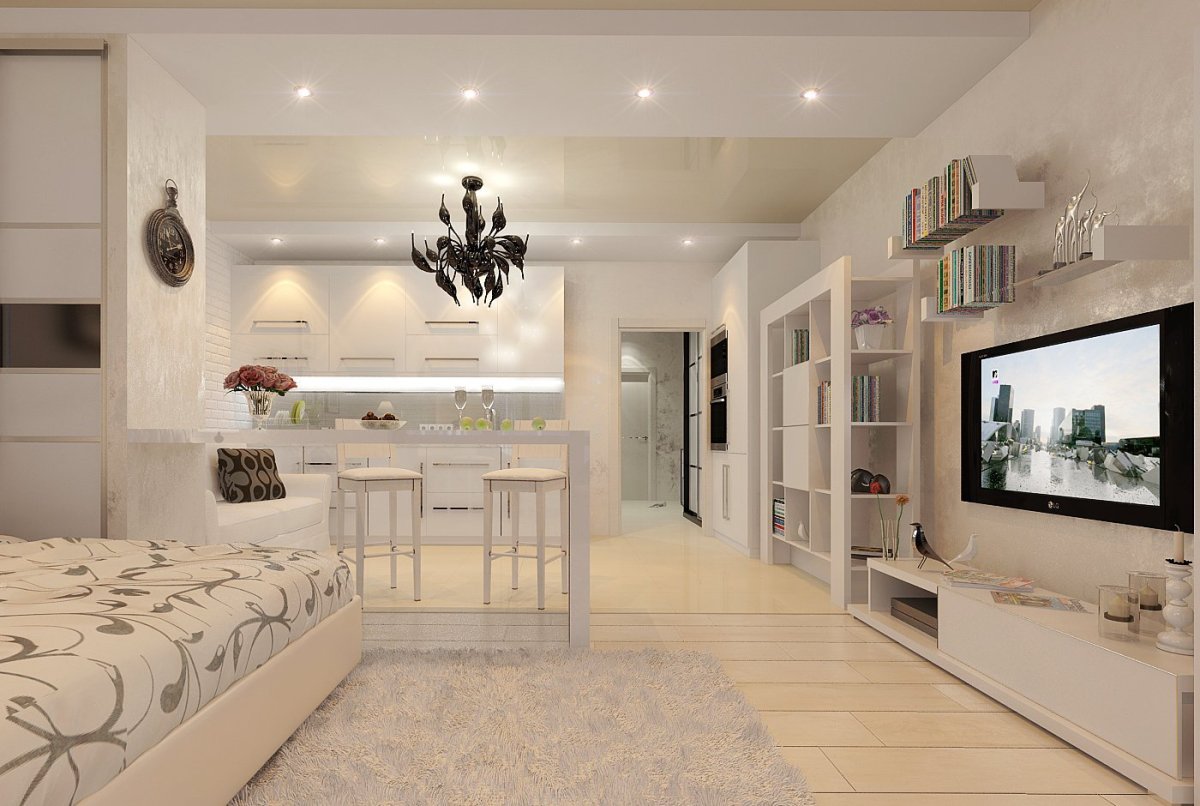 Интерьеры однокомнатных хрущевок