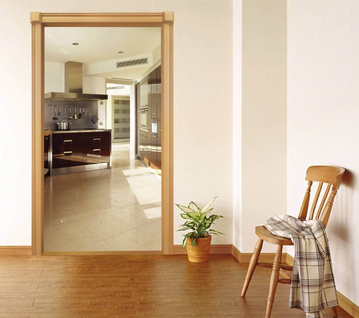 Отделка проема без двери