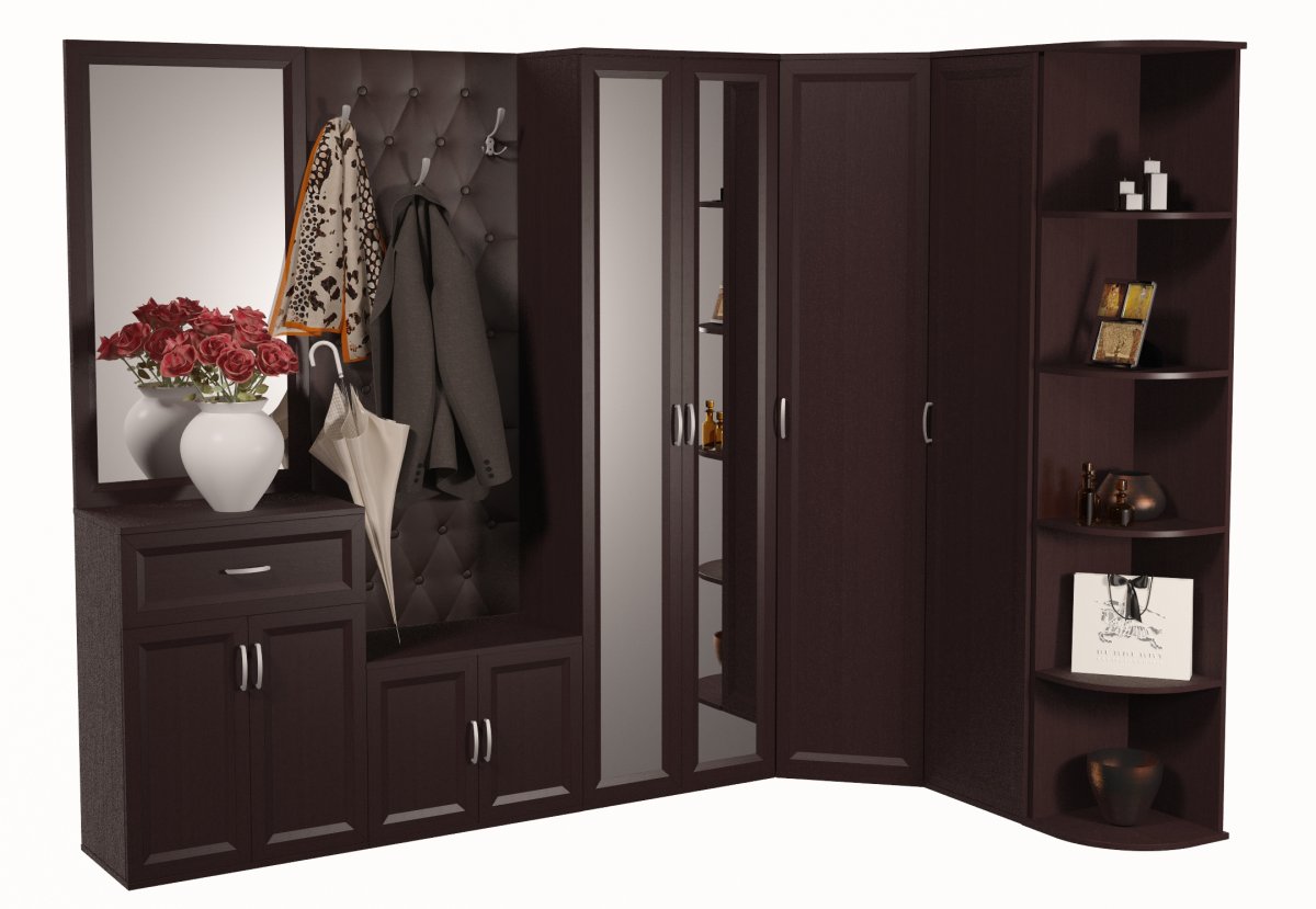 Варианты красивых экспозиций прихожих угловых 2022