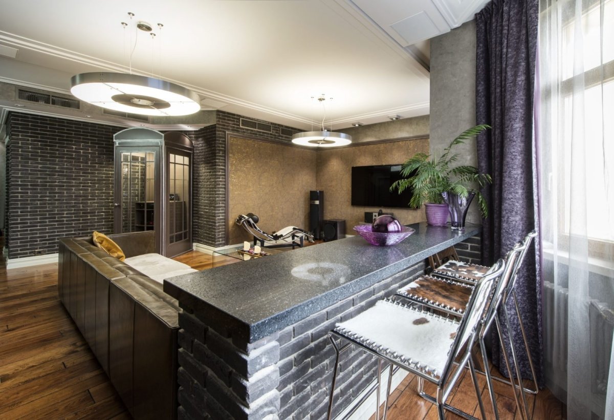 Бар стойка в стиле лофт