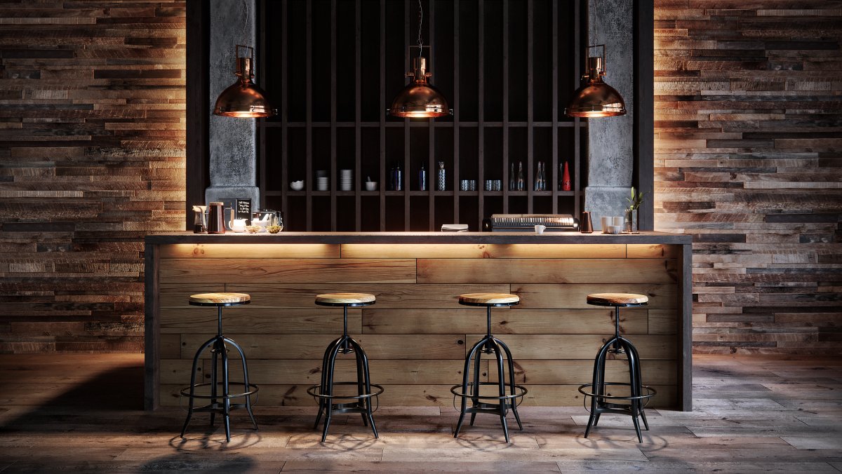 Остров-барная стойка для кухни лофт