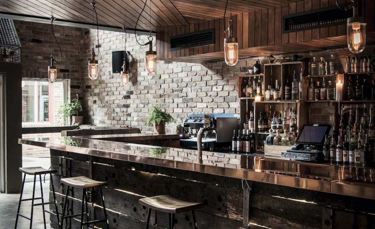 Барная стойка в стиле лофт